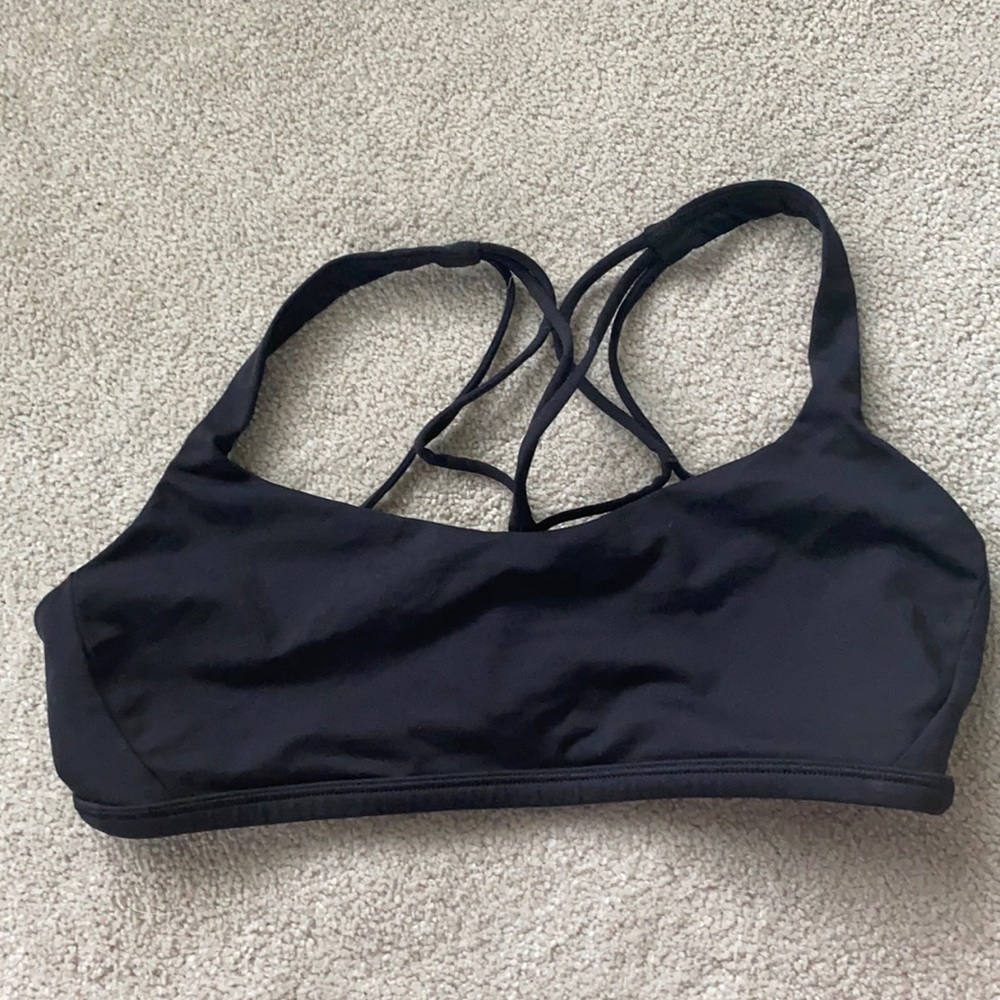 Lululemon black bra size 8